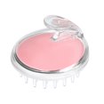 thumbnail image 1 of Cepillo masajeador de cuero cabelludo de silicona suave para champú, para una limpieza profunda de la raíz y el crecimiento del cabello (rosa), 1 of 5