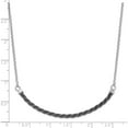 thumbnail image 5 of Sterling Silver Rhodium & Ruthenium w/2.5 in ext Necklace, 5 of 5