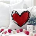 thumbnail image 2 of Valentines Day Pillow Covers 20 x 20 Inch Set of 4 Valentines Day Decor Red Heart Love You More Valentine Pillows Decorative Throw Pillows Valentines Day Decorations G179-20, 2 of 6