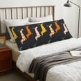 thumbnail image 4 of Zufioo Plaid Dachshund Print 20x54 Inch Long Body Pillowcase, without Pillow Core, Pillow Case with Hidden Zipper, Ideal Gift for Home Furnishings, 4 of 7