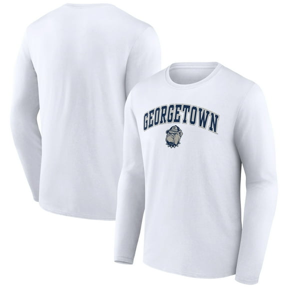 Men's White Georgetown Hoyas Campus Long Sleeve T-Shirt