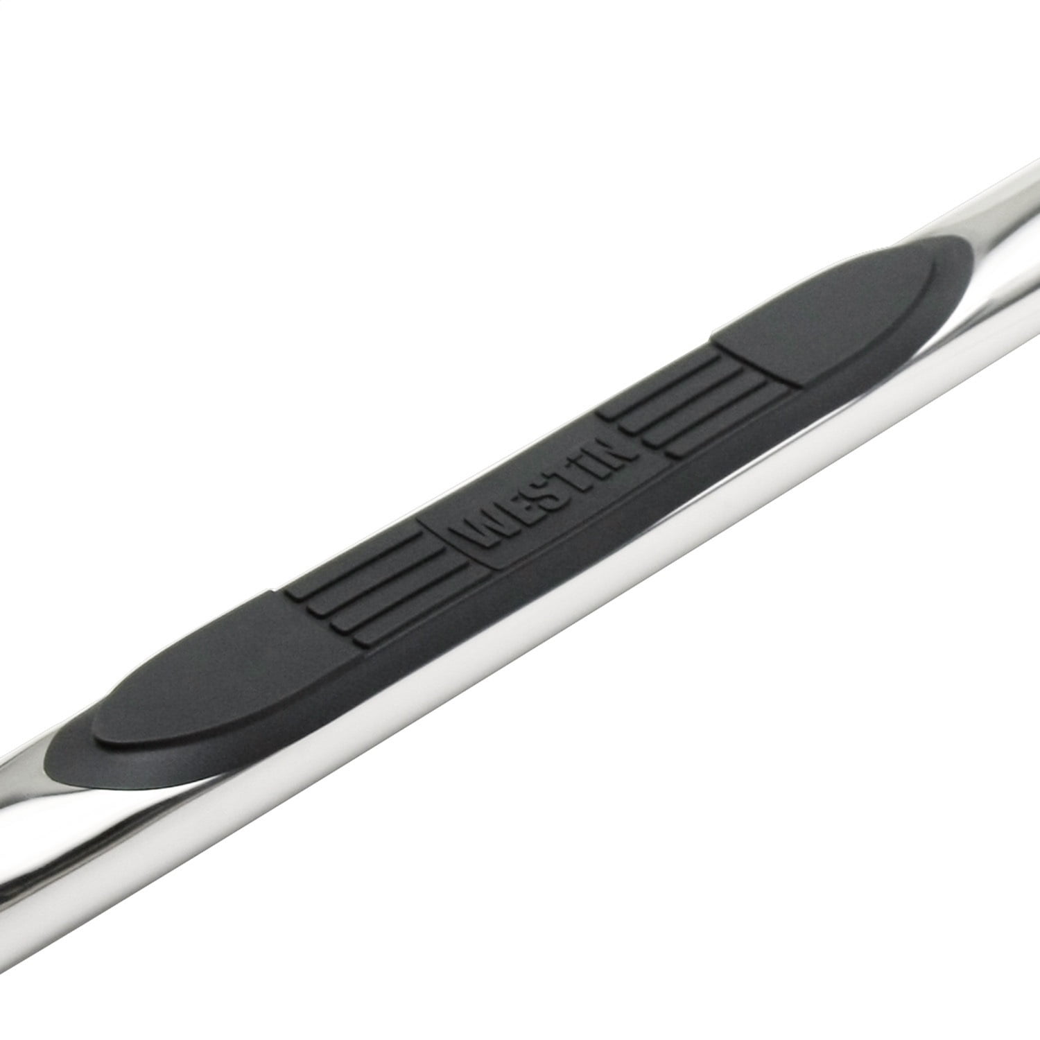 Westin 23-3380 E-Series 3" Round Nerf Step Bars - Polished Stainless Steel Fits select: 2009-2017 CHEVROLET TRAVERSE, 2017 GMC ACADIA