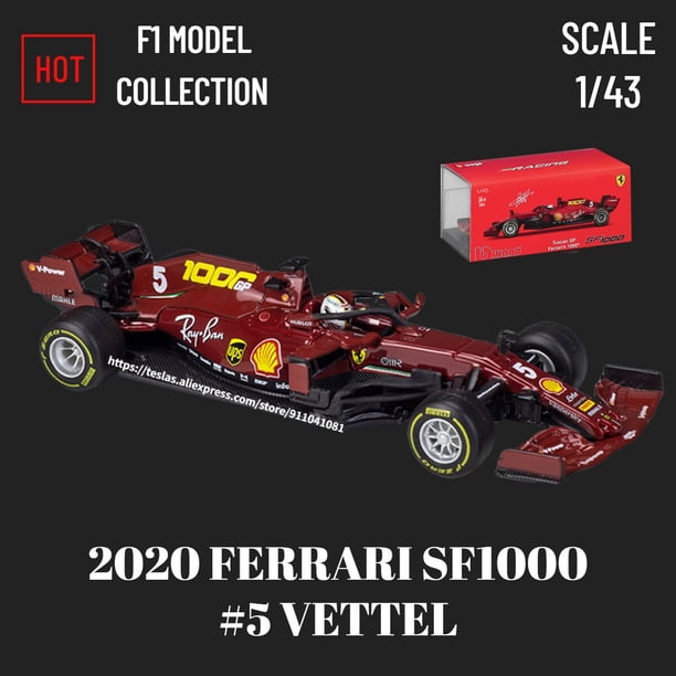 Bburago-nuevo modelo de coche F1 2022 con casco, escala 1:43, Alfa Romeo C42, Mclaren Red Bull Racing, Ferrari, Mercedes, juguete de Fórmula 1 Fivean unisex