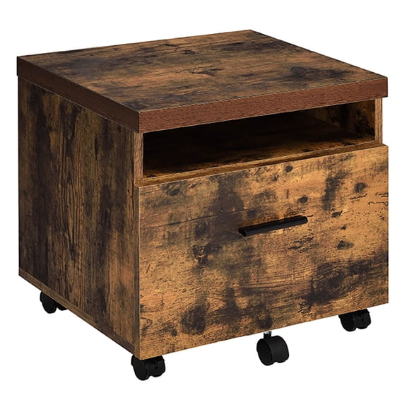 Rustic and Stylish Appearance - Office Use with Convenient Storage and Mobility