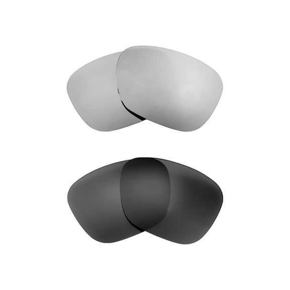 Walleva Polarized Titanium   Black Replacement Lenses For Ray-Ban RB3136 Caravan 58mm