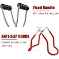 thumbnail image 5 of Canning Jar Lifter with Rubber Grips, Non-slip Anti-Scalding Wide-Mouth Clip Stainless Steel Cans Gripper Clamp Long Handle Canning Tongs for Kitchen Resturant Canning Tools, 5 of 7