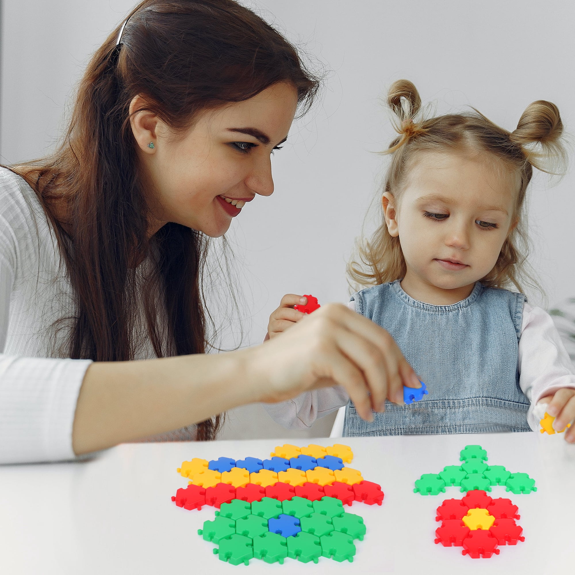 Play Build Baby Toys and Toddler Toys, Fun Snaps Connecting Toy, Connecting Blocks for kids, Fine Motor Skills, Play and Learn, Educational STEM Toy, Ages 3+