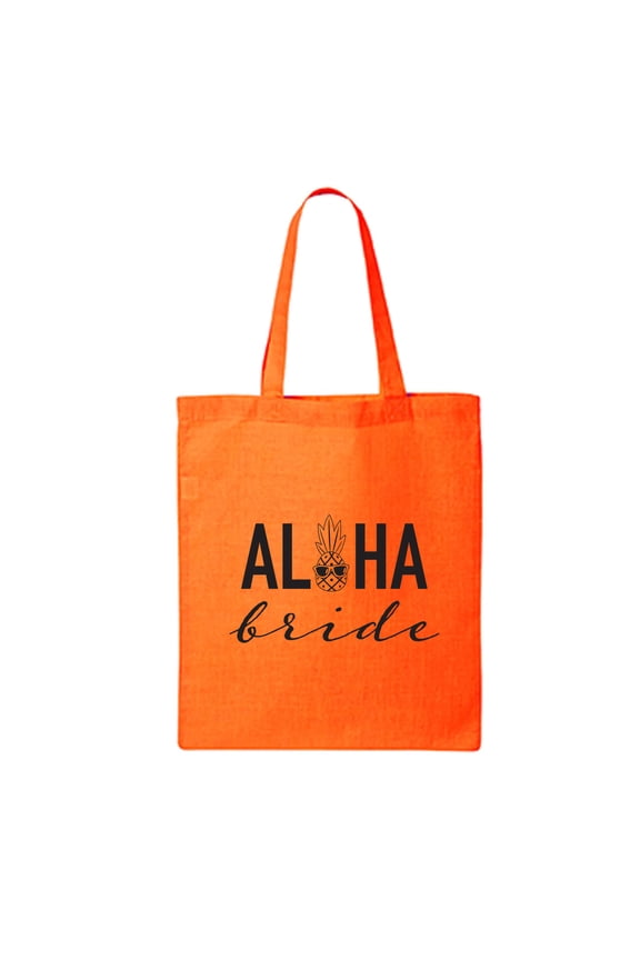 Aloha Bride (cocktail) Cotton Canvas Tote Bag
