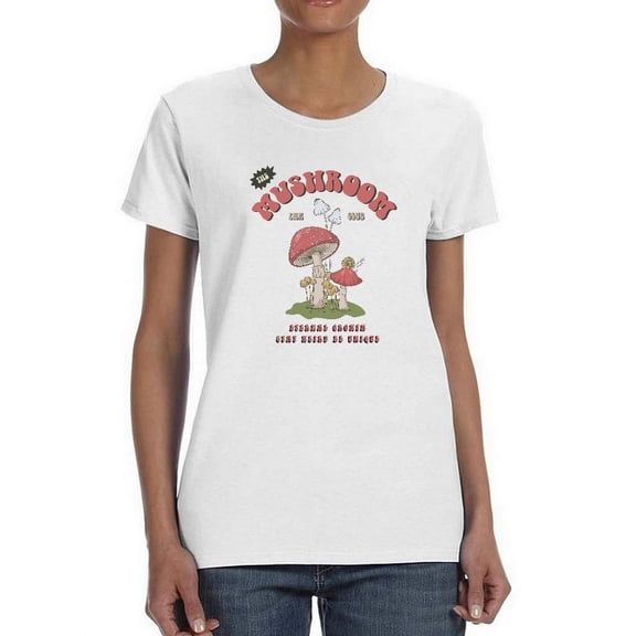 Mushrooms Growing Shaped T-Shirt Women -Image by Shutterstock, Female XX-Large