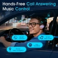thumbnail image 2 of AI Smart Translation Glasses, Unisex 140+ Languages Bluetooth Glasses with Mic & Speakers, Auto-Connect Hall Switch, Blue Light Blocking for Indoor/Outdoor Use, 2 of 7