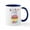 White/Navy Inside, variant on CafePress - Snoopy Sprinkled With Love Mugs - 11 oz Ceramic Mug - Novelty Coffee Tea Cup