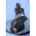 thumbnail image 4 of Nifao Remington Double Trouble Bronze Statue, Dynamic Western Decor – Home Decor Sculpture, 28"L x 15"W x 17"H, 4 of 11