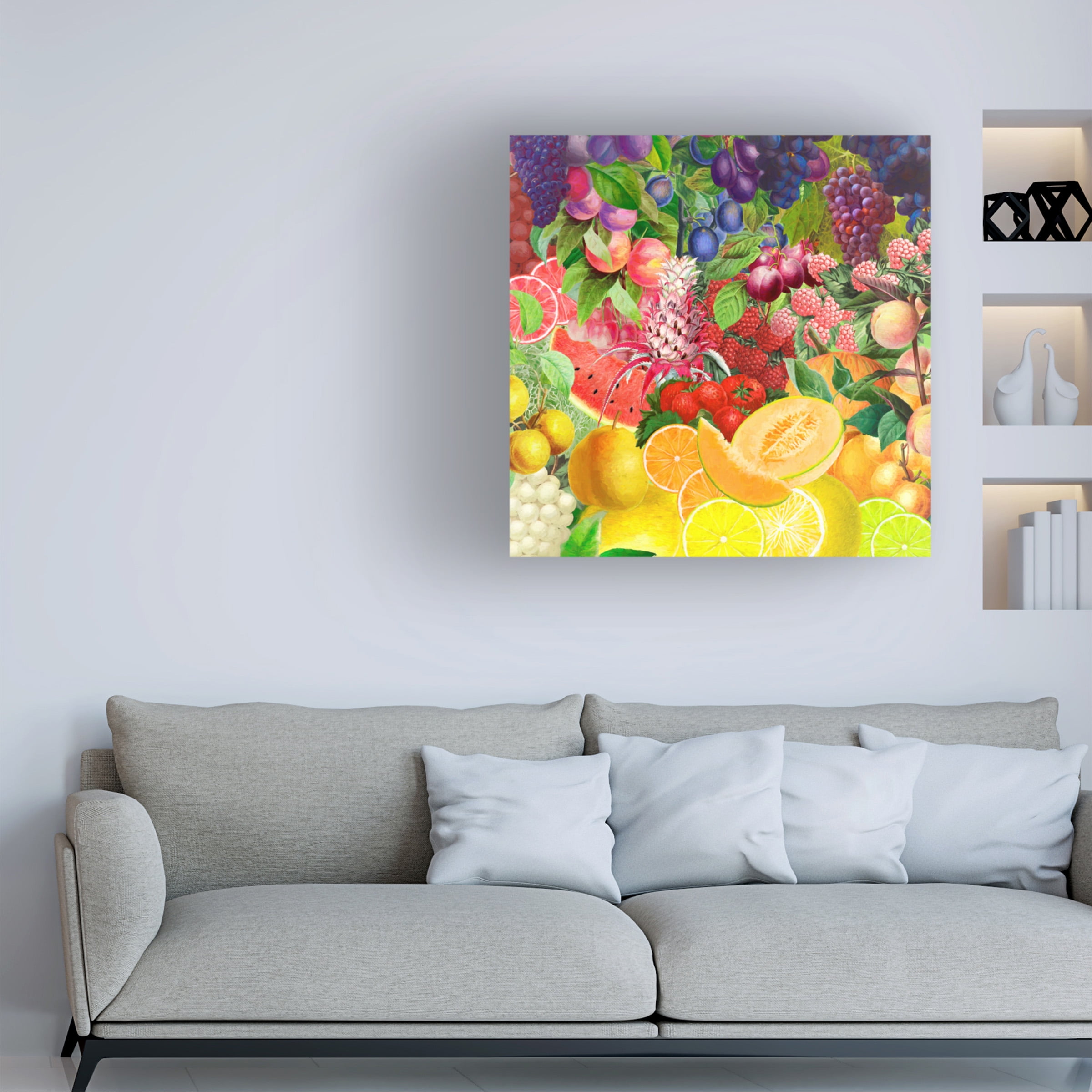 Cora Niele 'Rainbow Fruits' Canvas Art