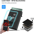 thumbnail image 3 of Anti-Theft Carbon Fiber Trifold Magnetic Card Holder Wallet Business Card Holder Credit Card Holder Id Card Holder For Men Mini Wallet Card Wallet Rfid Wallet, 3 of 9