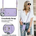 ChicShell Wallet Case for Apple iPhone 13 Mini, Crossbody Shoulder