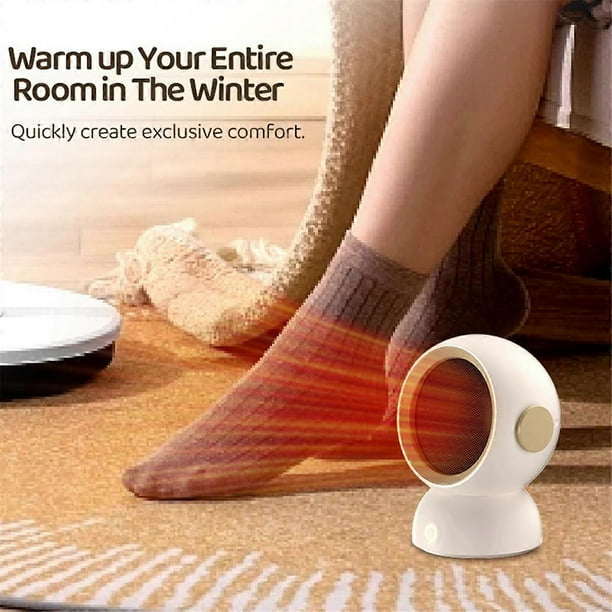 Mini Heater Fast Heating Room Heater Portable Desktop Heater Winter Home Office Warmer Machine White EU-Plug
