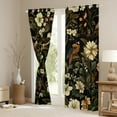 thumbnail image 3 of Castle Fairy Animal Bird Blackout Curtains Set of 2 (52x84 Each) for Teenagers,Chic Flower Window Curtains,Spring Graden Curtains and Drapes,Super Cozy Room Decor, 3 of 6
