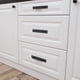 thumbnail image 3 of Tiradores de cajón autoadhesivos instantáneos para armarios, paquete de 2 tiradores de puerta de cocina de aleación de aluminio negro para baño, armario, tocador, 3 of 5