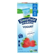 Stonyfield Organic Kids Strawberry Lowfat Yogurt Tubes, 2 oz, 8 Count
