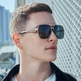 thumbnail image 2 of Polarized Men's Large-Frame Sunglasses Business Driver Driving Glasses (Color : B, Size : Medium), 2 of 4