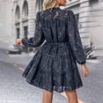 thumbnail image 6 of YUHAOTIN Sexy Black Dress for Women Women's Spring Fashion Long Sleeved Border Women's Dress for Women 2024 Short Length Metallic Dress for Women, 6 of 6