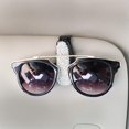 thumbnail image 3 of 4 Uds Bling Clip de sujeción para coche estuches para gafas soporte de almacenamiento de diamantes de imitación estilo de coche visera portátil gafas de sol soporte para gafas (blanco), 3 of 5