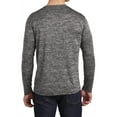thumbnail image 2 of Mafoose Men's Long Sleeve PosiCharge Electric Heather Tee Black Electric X-Small, 2 of 5