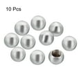 thumbnail image 3 of Uxcell M10 Thread Ball Lamp Finials Cap Knob Lamp Decoration Screw Caps for Lamp Harp Holder's Top Silver 10 Pack, 3 of 7