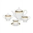 thumbnail image 2 of Lorren Home Trend s Gold and Blue Accent 57-piece Porcelain Dinnerware Set, 2 of 2