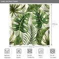 thumbnail image 6 of Tropical Leaves Shower Curtains Green Plant Botanical Bathroom Curtains Bathtub Home Decor Machine Washable Waterproof Fabric with 12 Hooks 72L*72W inch, 6 of 6