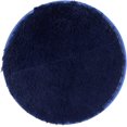 thumbnail image 2 of Navy Round Rug Faux Fur Sheepskin Area Rugs Fluffy Plush Carpet Washable Shaggy Mat for Dorm Preppy Room Decor, 1.3 ft, 2 of 7