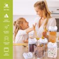thumbnail image 4 of BeesClover Ensemble de 5 Récipients de Stockage Alimentaire avec Stylo de Marquage, Papier d'Étiquette, Cuillère Doseuse Résistant aux Chocs Hermétique Transparent Durable pour Cuisine, Salle à Manger, 4 of 8