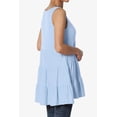 thumbnail image 4 of TheMoogan Women's PLUS S~3X Sleeveless Tiered Ruffle Babydoll TUNIC Cute Relaxed Tank Top, 4 of 6