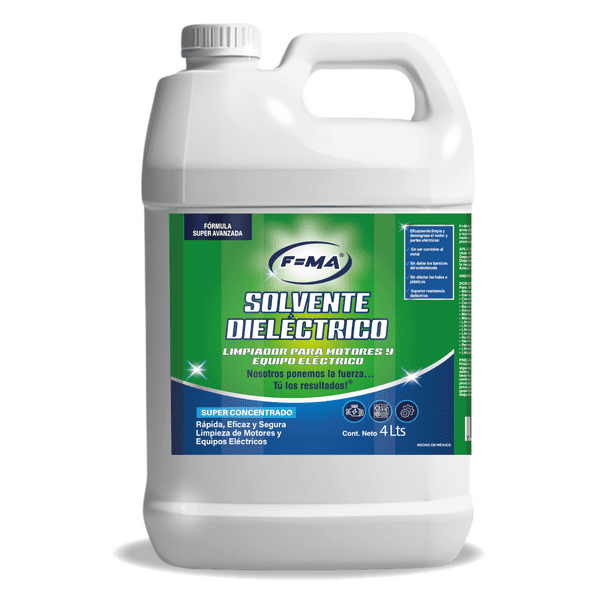 F=MA SOLVENTE DIELÉCTRICO (Limpiador y Desengrasante de Motores y Equipos Eléctricos) (4 LTS)