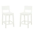 thumbnail image 2 of Linon Darcy 24" Indoor Wood Counter Stool, Set of 2, White, 2 of 10