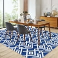thumbnail image 6 of Yesfashion Carpets Area Rugs Washable 1150Gsm Heavy Pearl Velvet Washed Back Folding Printed Carpet Modern-Geometry Blue tint 9*12ft, 6 of 7