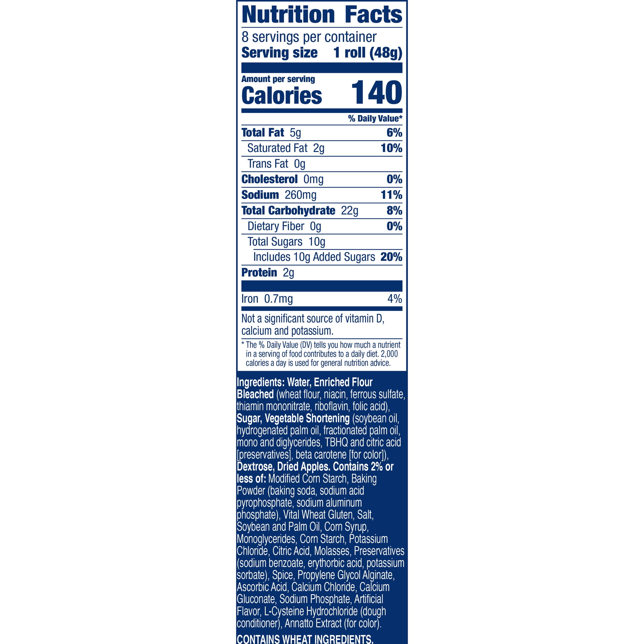Pillsbury Filled Crescents, with Apple Filling and Icing, 8 Ct, 13.51 oz