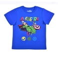 thumbnail image 2 of Avengers Iron Man, Hulk and Captain America Boys 3 Pack Character Short Sleeve Tees, 4-7, 2 of 7