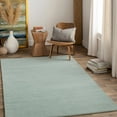 thumbnail image 2 of BoutiqueRugs Ticaboo Boho Hand Loomed Wool Natural Fiber Soft Area Rug - Modern Minimalist Solid Neutral Color Carpet for Living Room, Bedroom - Sage - 8' Square, 2 of 14