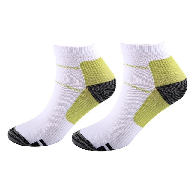 Wweixi 2piece Relieve Foot Fatigue Compression Socks For Greater Comfortable To Wear Ankles Socks green L/XL 1Set