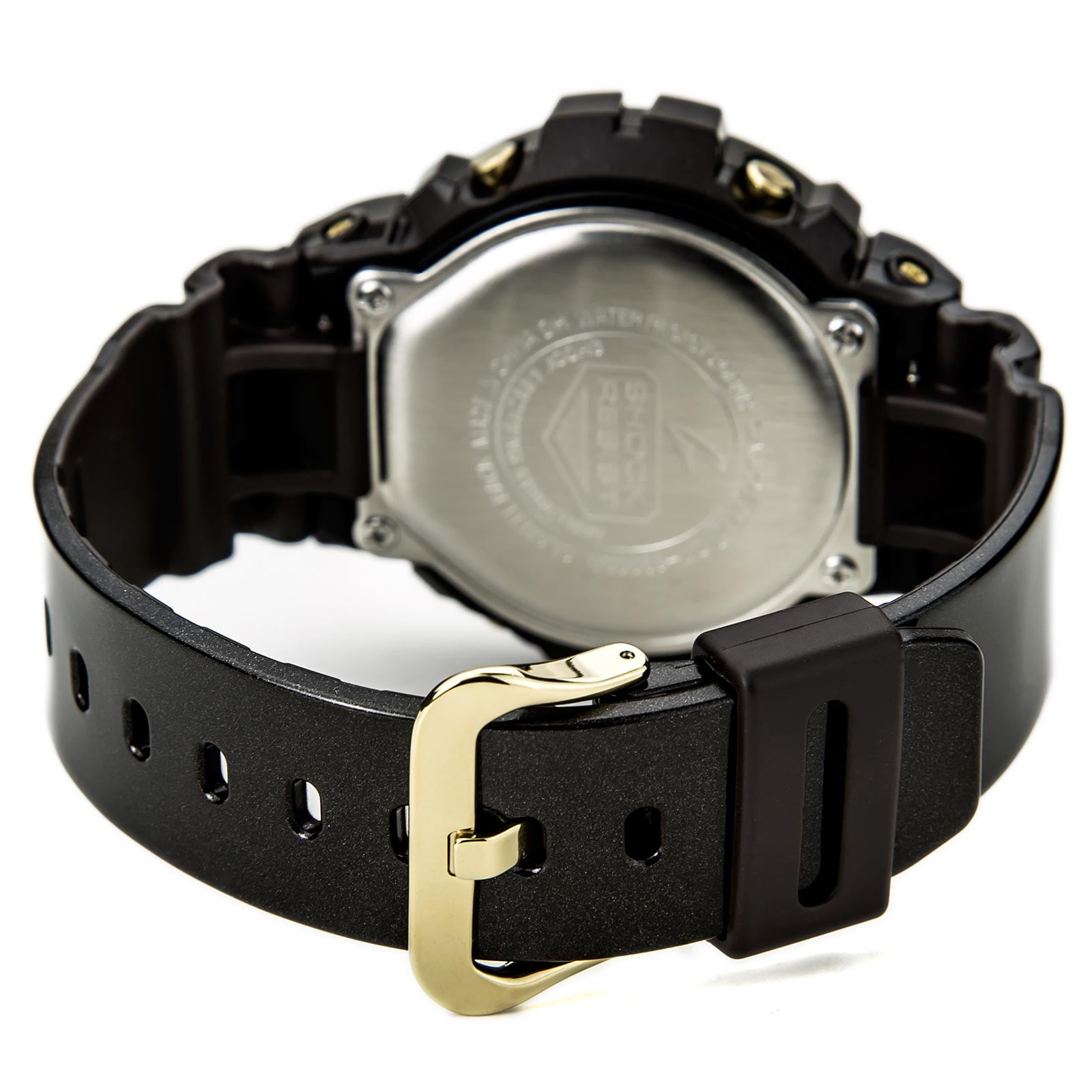 G-Shock Mens Shock Resistant Digital Watch - Black/Gold - DW 