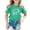 Green, variant on Girls Short Sleeve T-Shirts Kids Glitter 2026 Graphic Print Tops Crewneck Basic Casual Loose Soft Tees Shirts for Girls [Graphic Print   Comfortable], Soft Breathable Top for Kids and