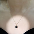 thumbnail image 4 of Rosec Jewels 3.5 CT Heart Shaped Black Spinel Solitaire Pendant Necklace for Women, 18K Yellow Gold, 4 of 7