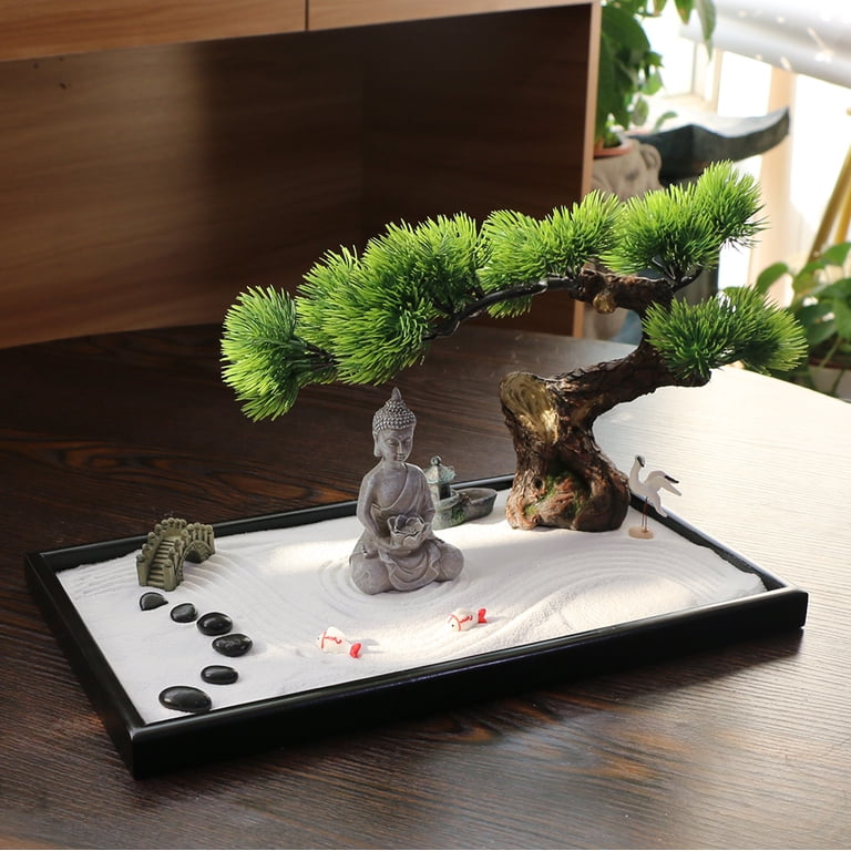 Zen Garden Decor Mini Meditation Zen Garden Kit - Japanese Tabletop ...
