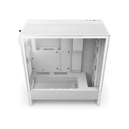 NZXT - H5 Flow RGB 2024 Compact ATX Mid-Tower Airflow Case - White