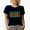 Navy Blue, variant on Arizona, US State Themed, Groovy Retro Wavy Text Merch Gift, Black T-Shirt, Large