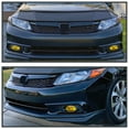 thumbnail image 2 of Spec-D Tuning Yellow Fog Lights + H11 Bulbs + Switch Compatible with 2012 Honda Civic Sedan 4Dr, L+R Pair Assembly, 2 of 7
