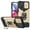 Gold, variant on Tri-layer Case for Motorola Moto G Play 2023, Rugged PC Back Shockproof TPU Bumper Slide Window Rotating Kickstand Card Slots Magnetic Car Mount Heavy Duty Protective Cover, Navy