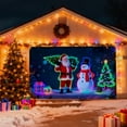 thumbnail image 2 of Festive Glow In The Dark Garage Door Cover For Holiday Outdoor Yard Display With Easy Setup And Nighttime, 2 of 3