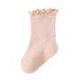 thumbnail image 2 of LJEFF Toddler Girls Ruffle Trim Knee High Socks, Anti-Slip Sweat-Wicking Stretchy Cute Gift Kids Sport Stockings Orange Size 1-2T, 2 of 6